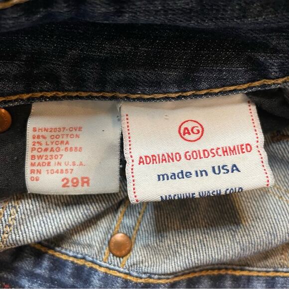 AG ADRIANO GOLDSCHMIED THE DEMURE SEXY Y2K BOHO STRAIGHT PENCIL SKIRT BLUE -29R - Picture 7 of 8